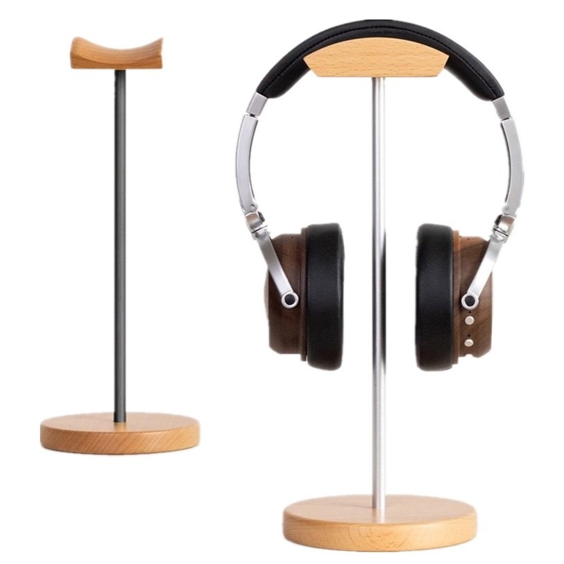 Desk Setup Desk - Supporto per Cuffie in Legno di