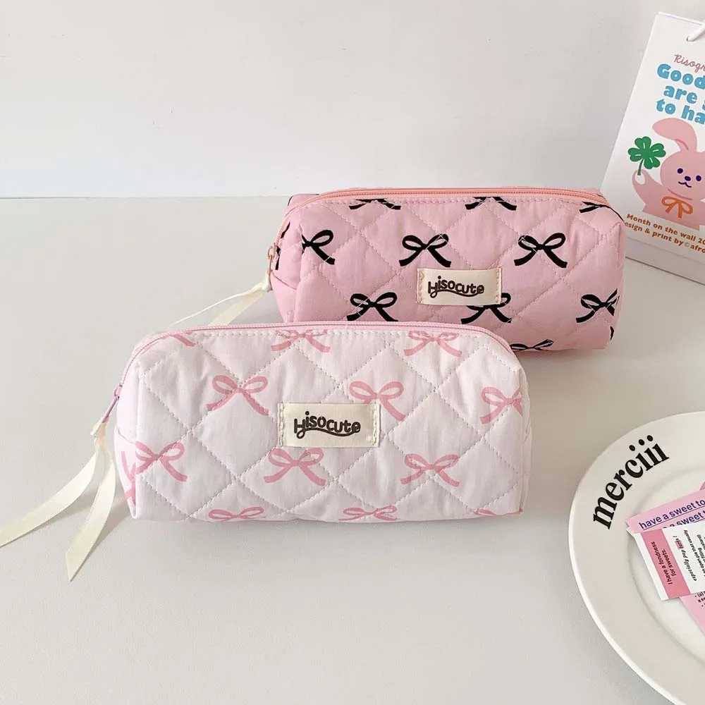 Korean Desk Setup - Borsa per cancelleria con fiocco Bowknot