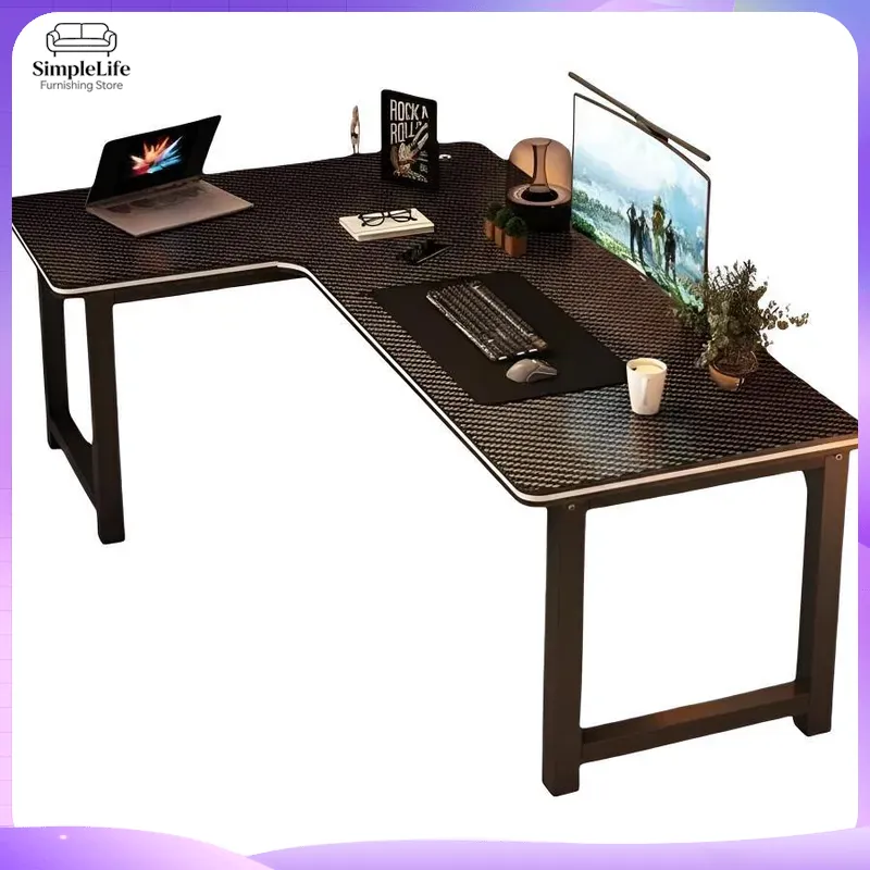 Desk Setup Dual Monitor - Scrivania da Gaming ad Angolo con