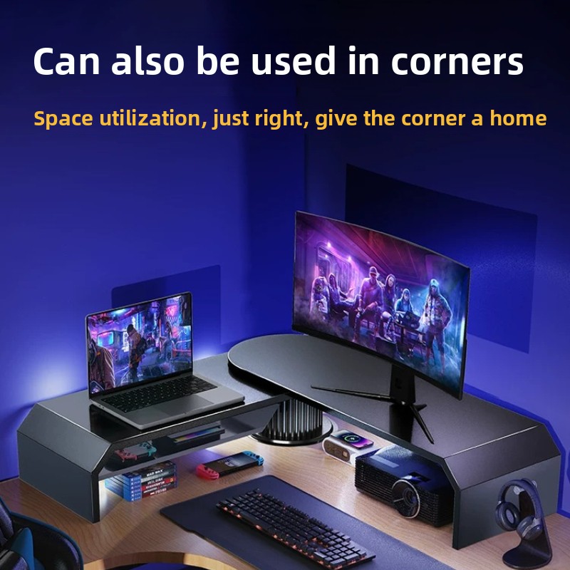 Desk Setup Dual Monitor - Supporto per Doppio Monitor da Gaming,