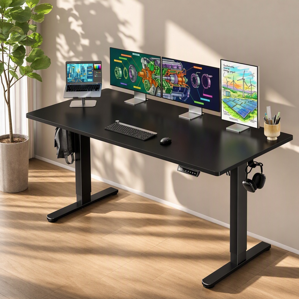 Desk Setup Height - Scrivania Elettrica Regolabile in Altezza, Piano