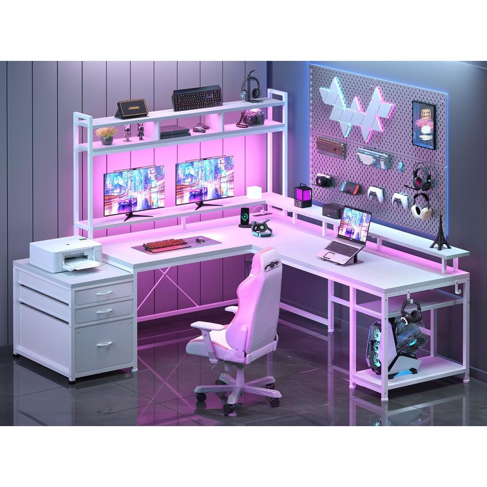 Scrivania a L da 104 Pollici p - Desk Setup Dual Monitor recensione e prezzo