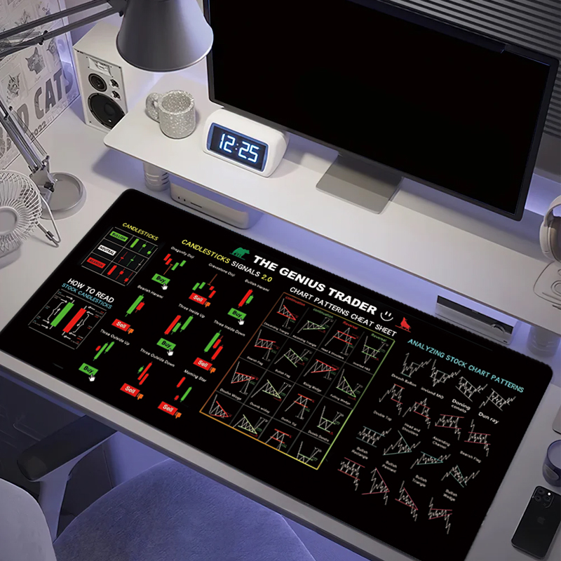 EXCO Stock Market Trader Tappe - Desk Setup Rug recensione e prezzo