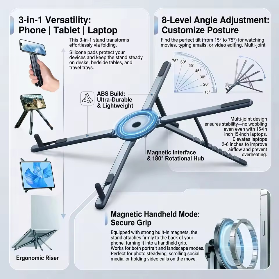 Supporto Magnetico Portatile p - Desk Setup Desk recensione e prezzo