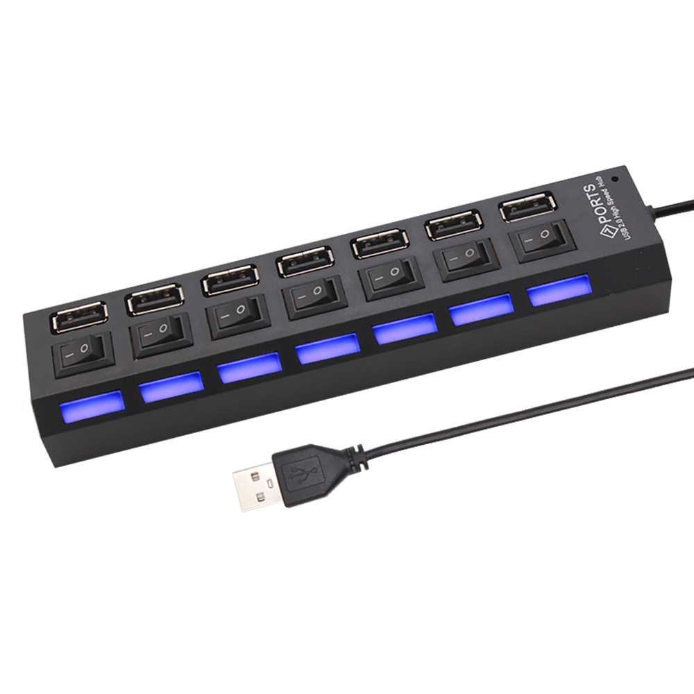 Hub USB 2.0 a 7 porte per PC,  - Desk Setup Hub recensione e prezzo