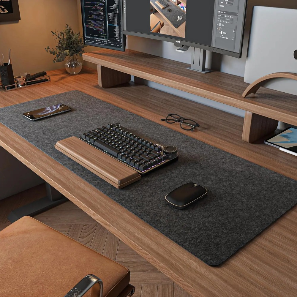 Tappetino da scrivania in felt - Desk Setup Rug recensione e prezzo
