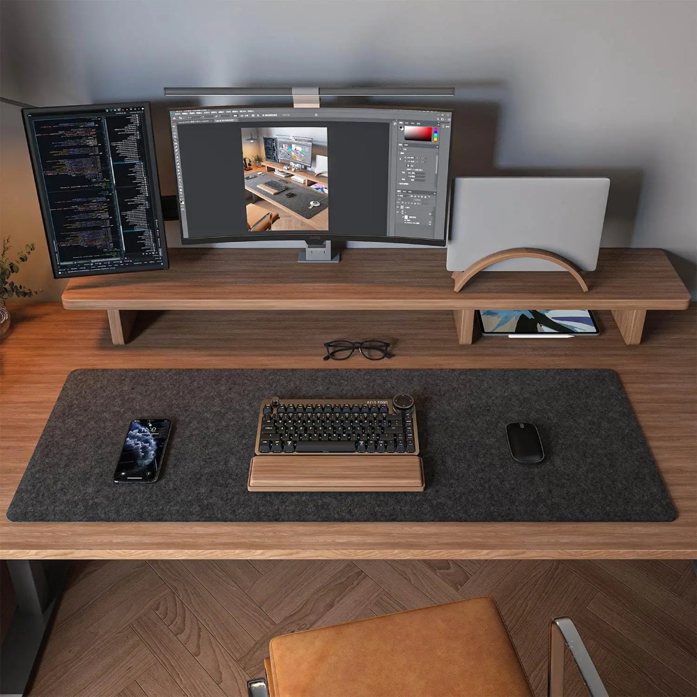 Tappetino da scrivania in felt - Desk Setup Rug recensione e prezzo