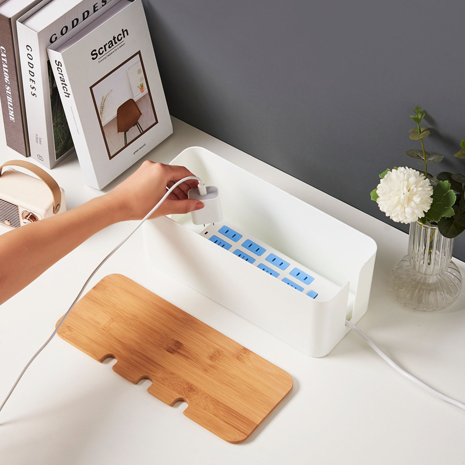 Grande scatola per la gestione - Desk Setup Hub recensione e prezzo