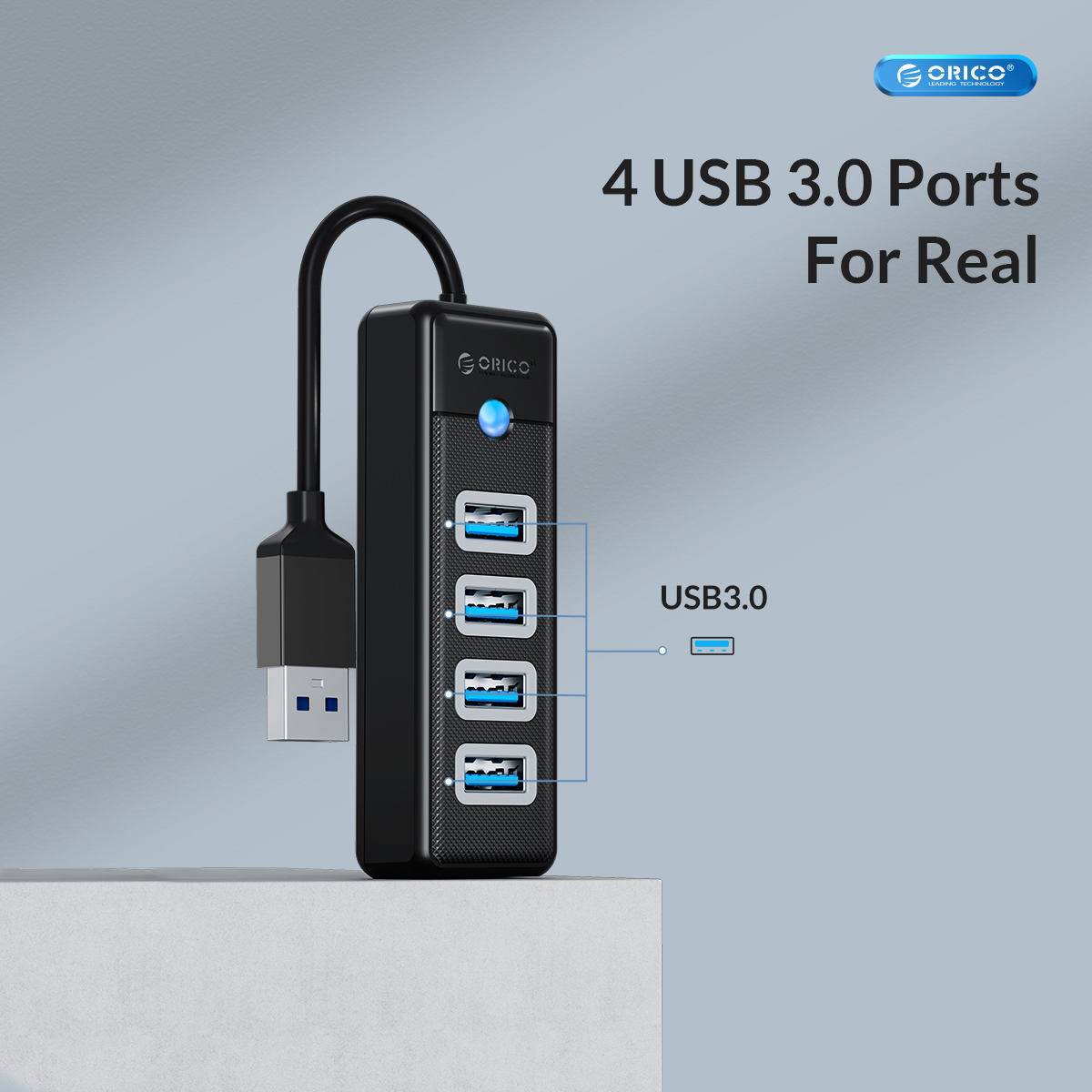 Hub USB 3.0 ORICO a 3/4 Porte, - Desk Setup Hub recensione e prezzo