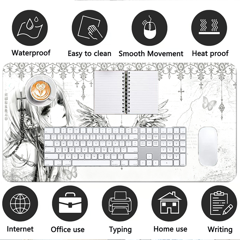 Tappetino per mouse in pelle,  - Desk Setup Rug recensione e prezzo