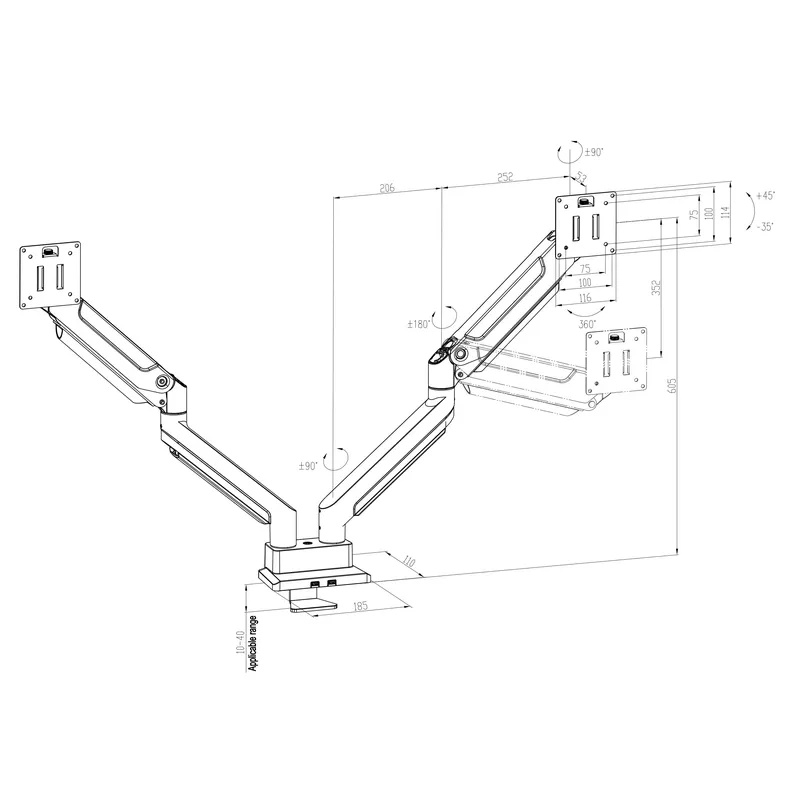 Supporto per Monitor a Doppio  - Desk Setup Dual Monitor recensione e prezzo